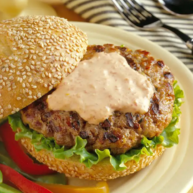 Spicy Asian Ground Pork Burgers