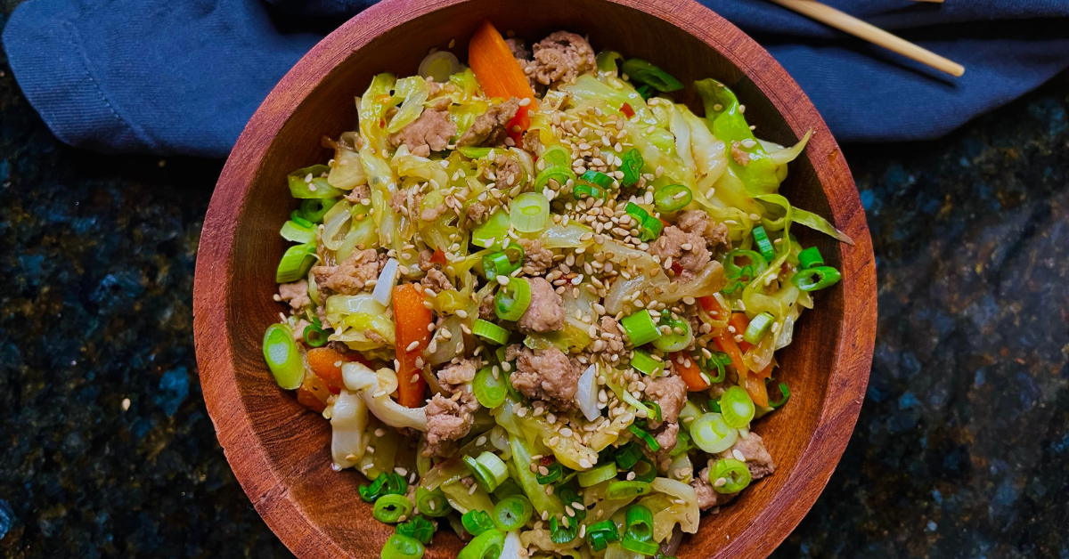 Pork Egg Roll in A Bowl