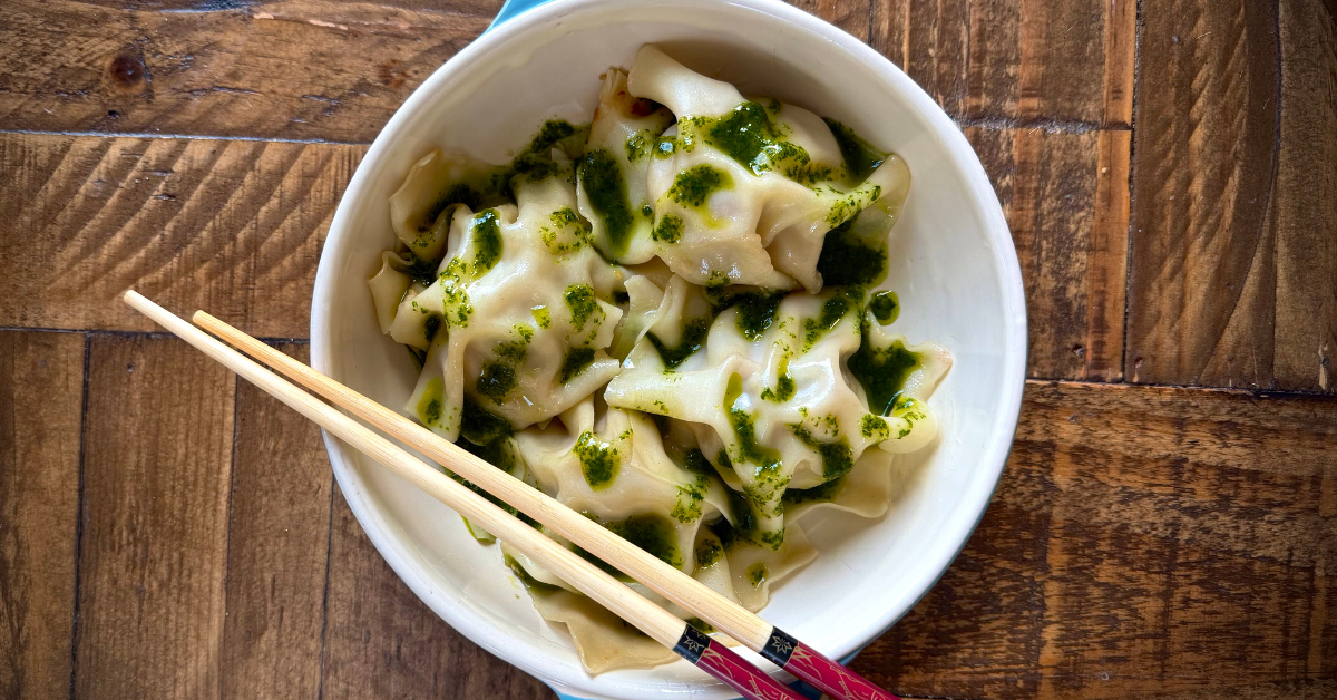Green Chile Pork Blanket Dumplings