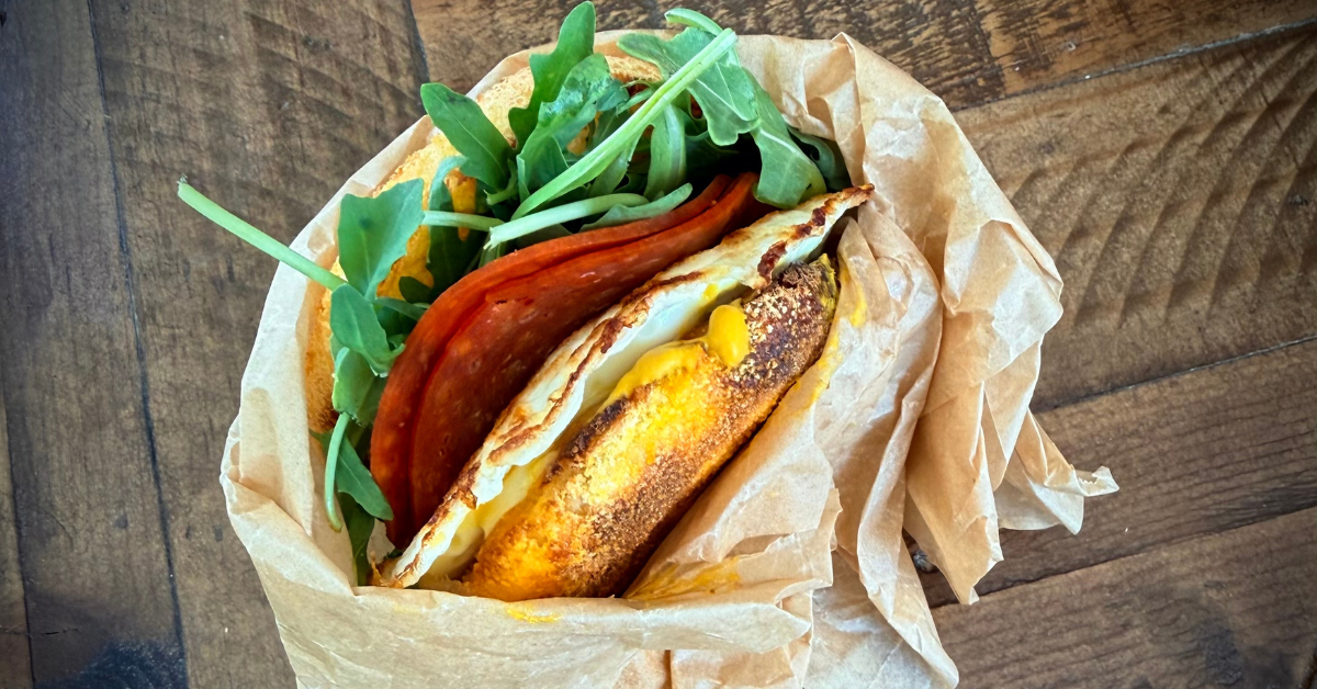 Pepperoni Breakfast Sandwich