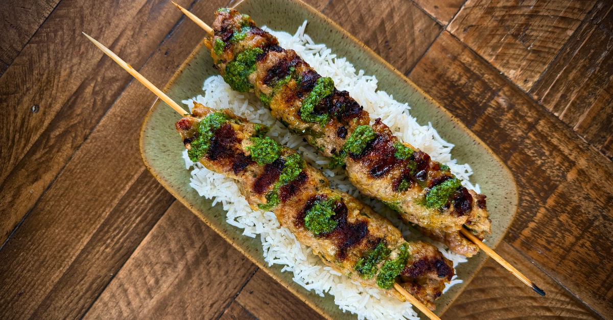 Simple Curried Kebabs